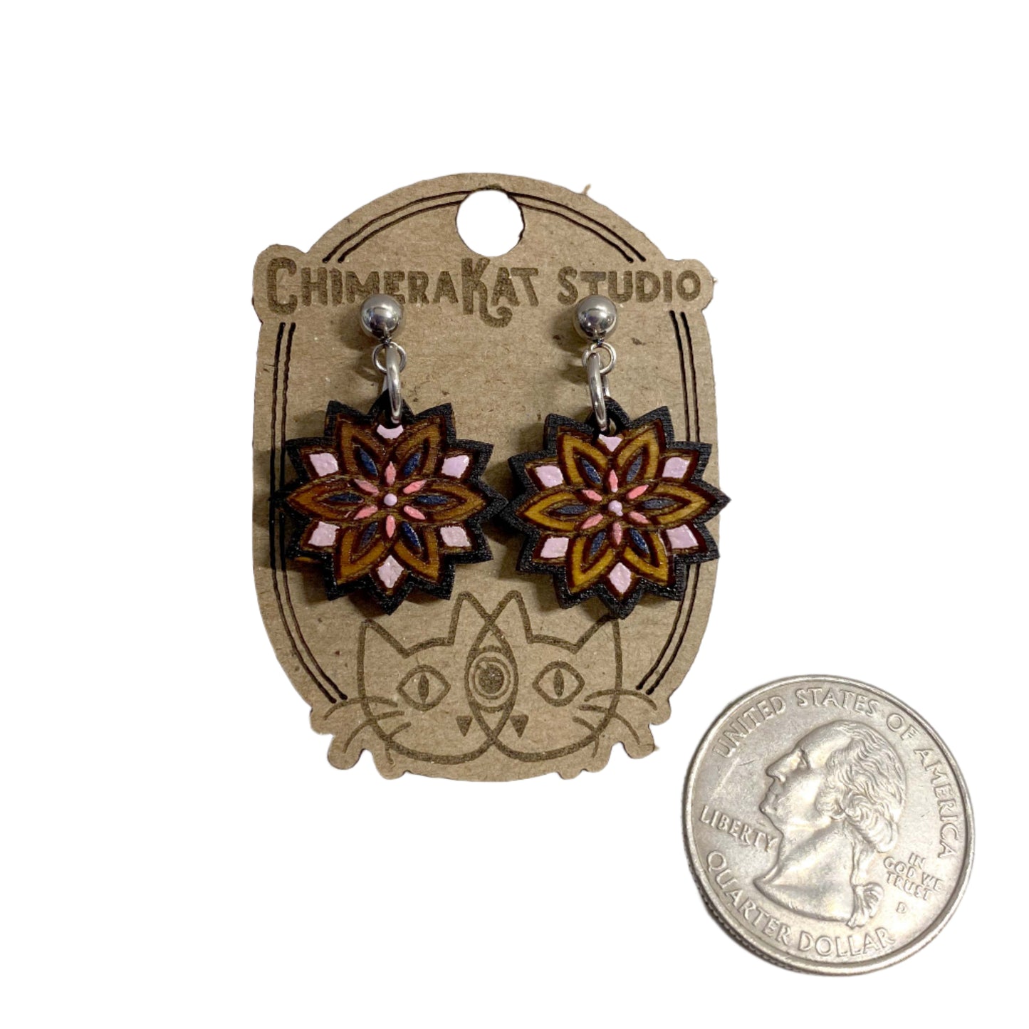 Floral Mandala Dainty Dangles