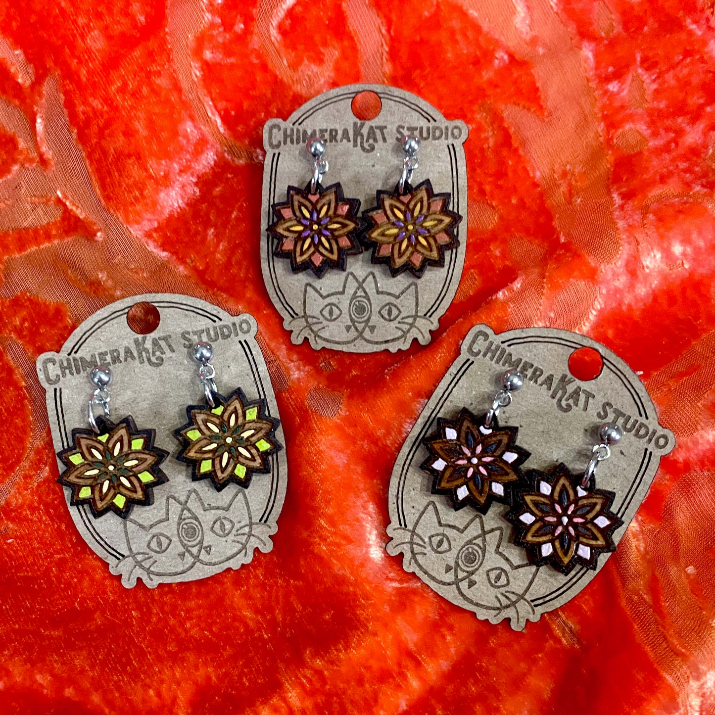 Floral Mandala Dainty Dangles