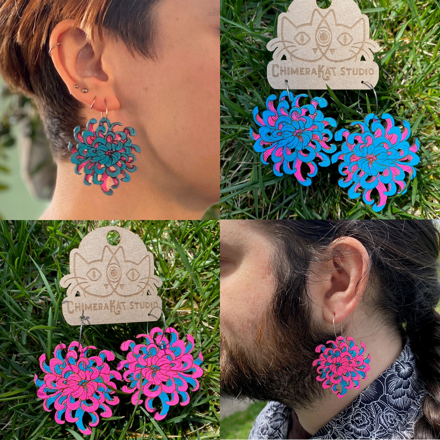 Chrysanthemum Earrings