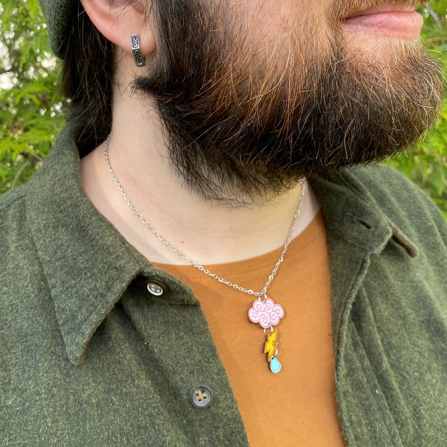 April Showers and Thunderstorm Necklaces