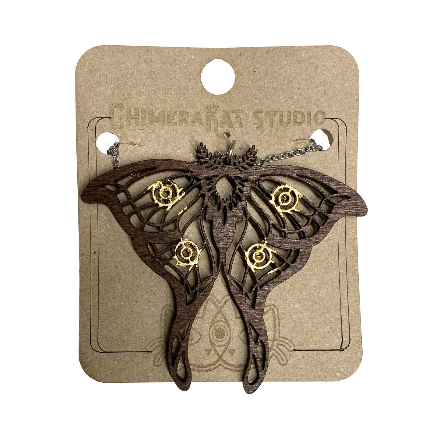 Luna Moth Reversible Necklace