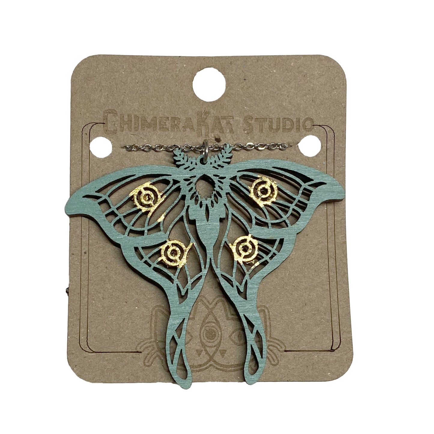 Luna Moth Reversible Necklace