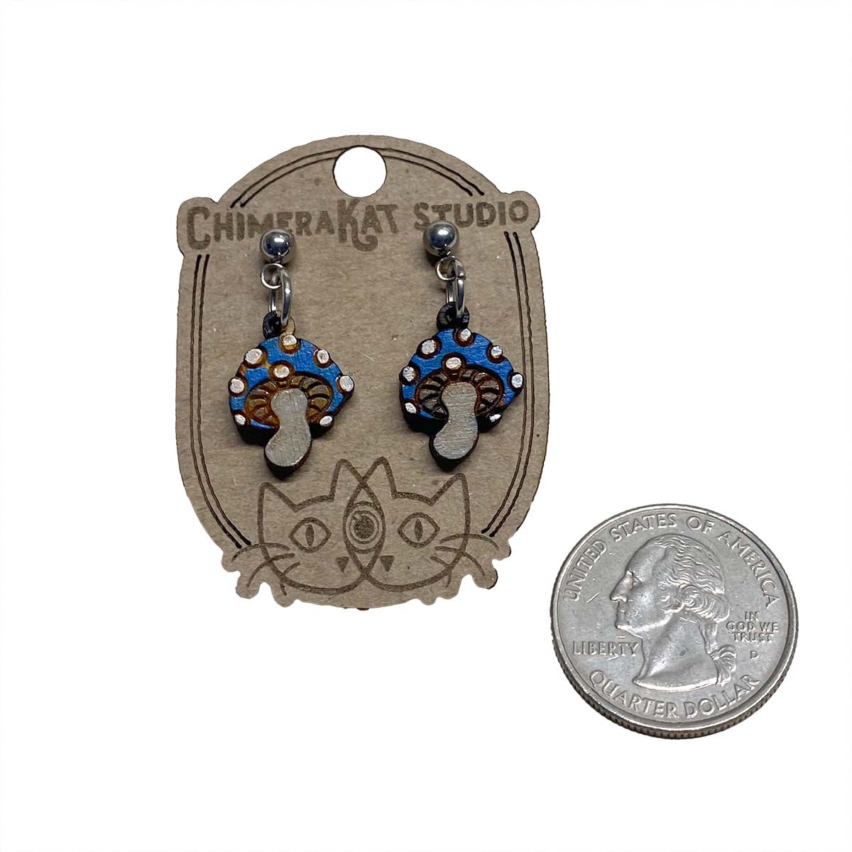 Mushroom Dainty Dangles