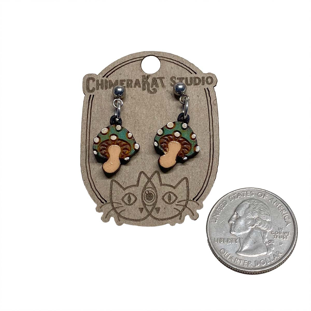 Mushroom Dainty Dangles